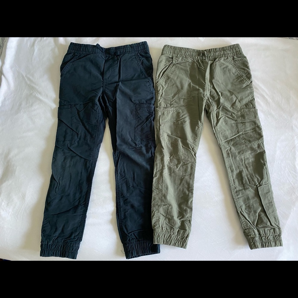 2 pairs of boys Tucker + Tate lined joggers - sz 7